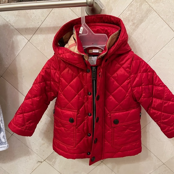 Sold. Burberry baby quilted jacket